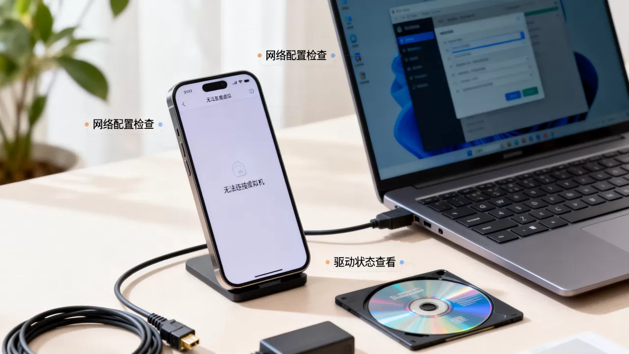 手机连不上虚拟机怎么办,网络配置或驱动问题怎么排查? 手机连不上虚拟机怎么办,网络配置或驱动问题怎么排查?