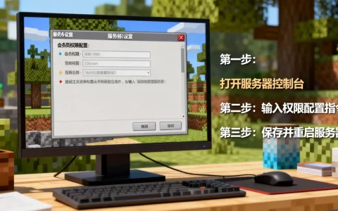 我的世界服务器无插件怎么设会员？，详细教程怎么做