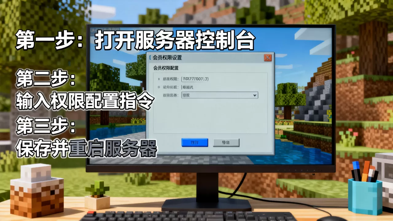 我的世界服务器无插件怎么设会员?,详细教程怎么做 我的世界服务器无插件怎么设会员?,详细教程怎么做