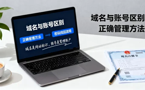 域名和域名账号有什么区别？如何正确管理？域名账号密码忘了怎么办？
