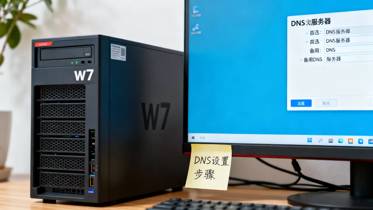 w7服务器DNS怎么设置?,在哪里设置? w7服务器DNS怎么设置?,在哪里设置?