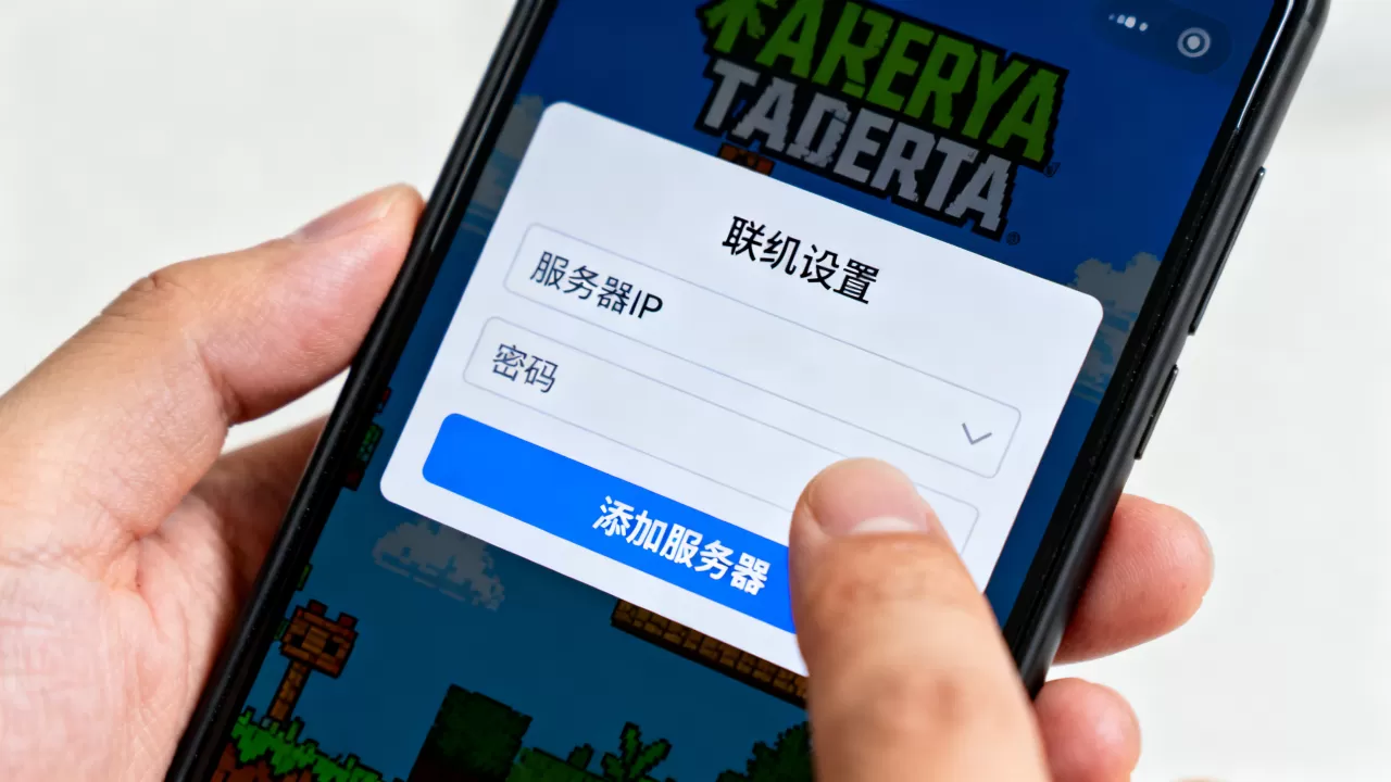 泰拉瑞亚如何添加服务器IP和密码?,手机端联机设置方法 泰拉瑞亚如何添加服务器IP和密码?,手机端联机设置方法