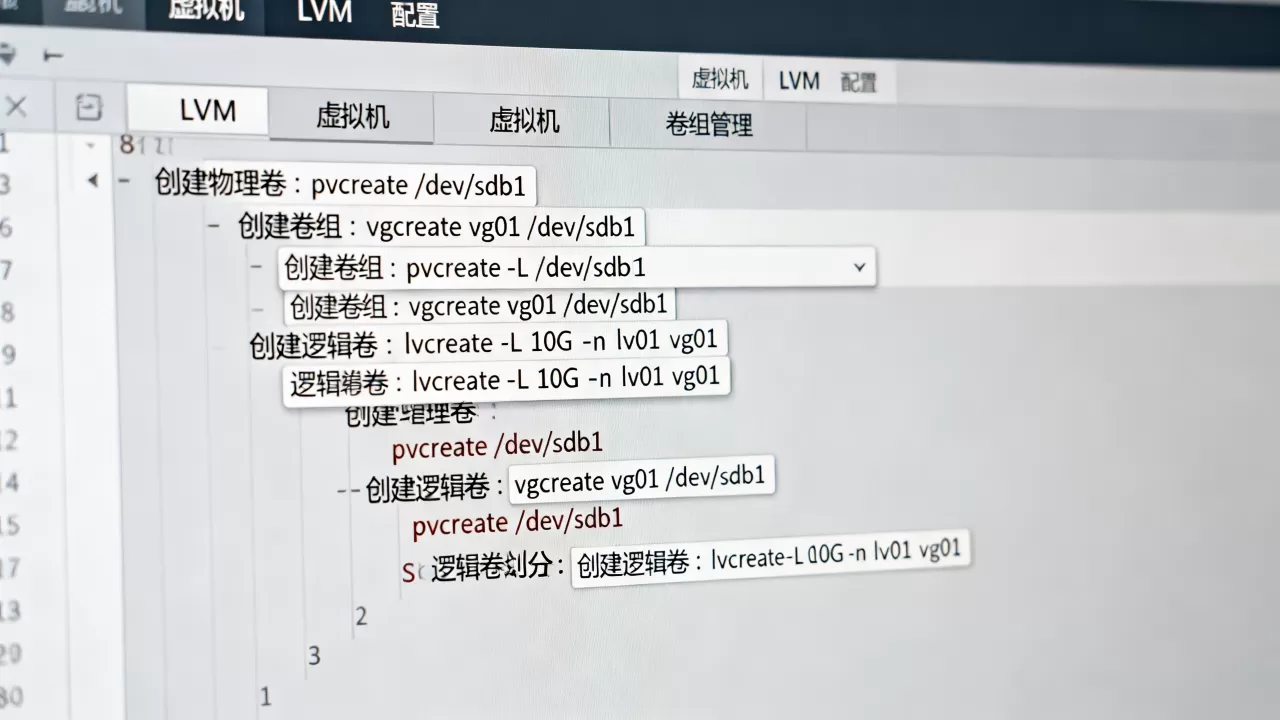 虚拟机创建LVM具体步骤有哪些?LVM配置注意事项及坑 虚拟机创建LVM具体步骤有哪些?LVM配置注意事项及坑
