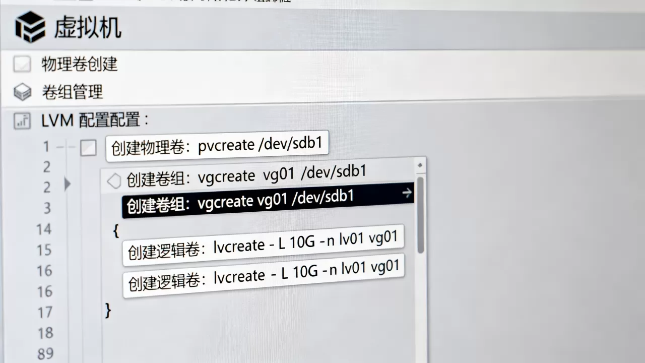 虚拟机创建LVM具体步骤有哪些?LVM配置注意事项及坑 虚拟机创建LVM具体步骤有哪些?LVM配置注意事项及坑