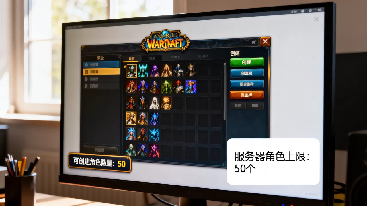 魔兽世界每个服务器能创建多少个角色,角色上限是多少? 魔兽世界每个服务器能创建多少个角色,角色上限是多少?