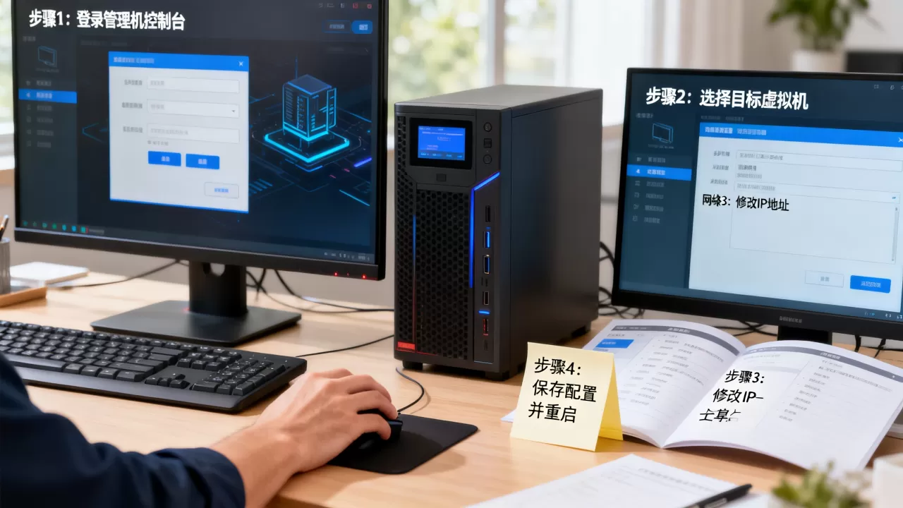 如何更改服务器管理机上的虚拟机ip,虚拟机ip地址怎么配置 如何更改服务器管理机上的虚拟机ip,虚拟机ip地址怎么配置