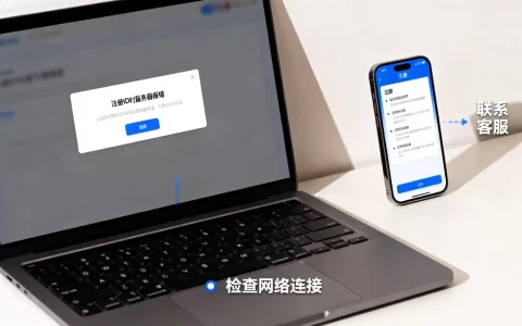 注册ID时服务器一直报错怎么办，是什么原因导致的？