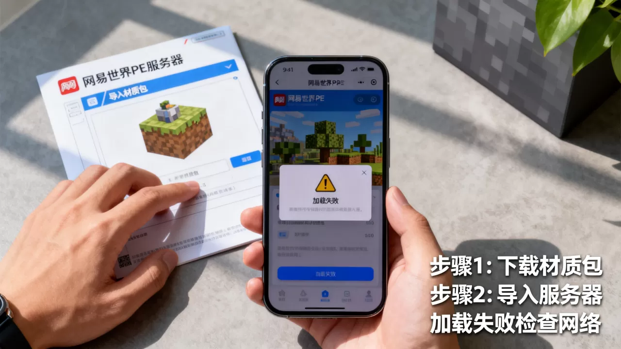 如何给网易我的世界pe服务器加材质包?,材质包加载失败怎么办 如何给网易我的世界pe服务器加材质包?,材质包加载失败怎么办
