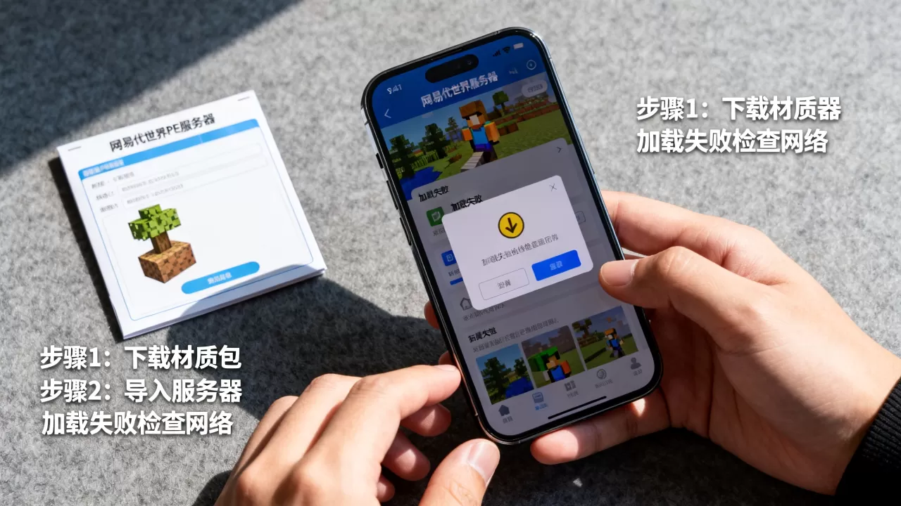 如何给网易我的世界pe服务器加材质包?,材质包加载失败怎么办 如何给网易我的世界pe服务器加材质包?,材质包加载失败怎么办