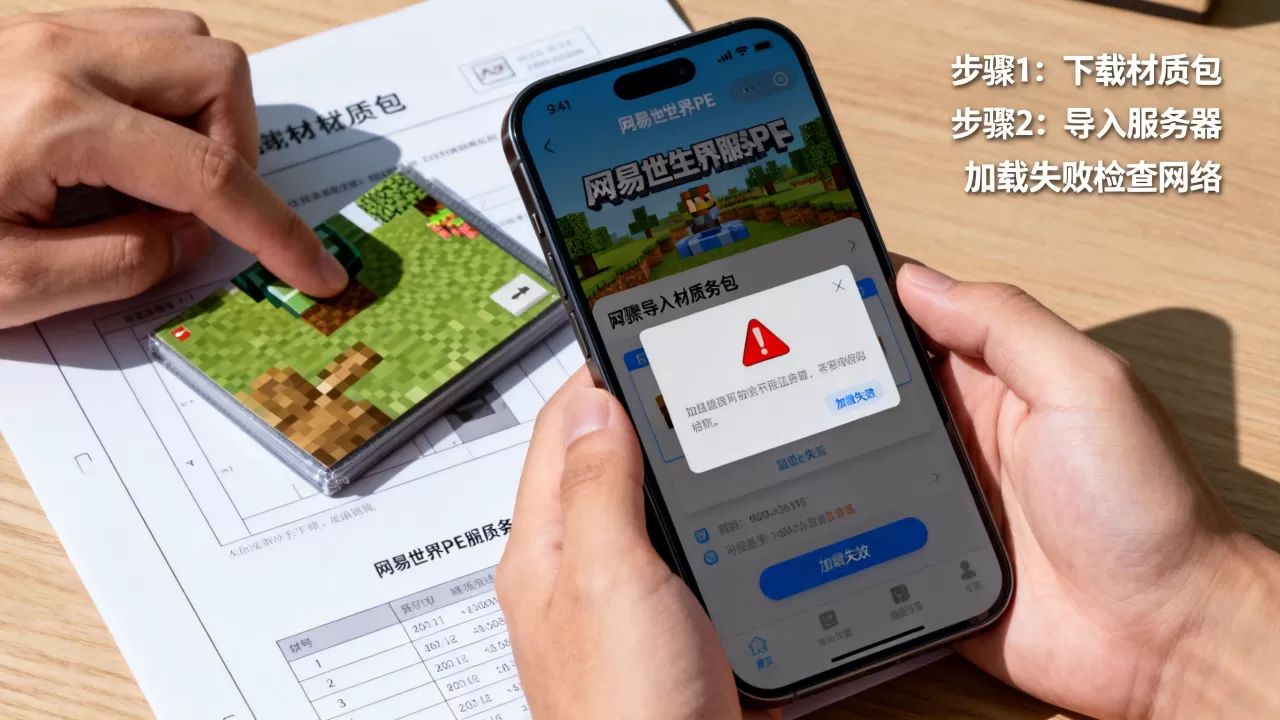 如何给网易我的世界pe服务器加材质包?,材质包加载失败怎么办 如何给网易我的世界pe服务器加材质包?,材质包加载失败怎么办