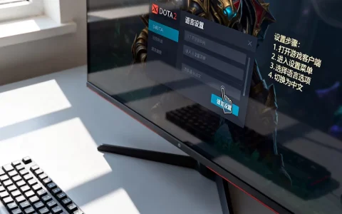 dota2服务器英文怎么换成中文版，在哪设置？