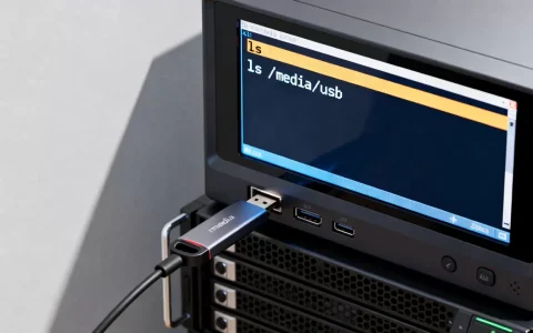 linux服务器如何查看u盘中的文件夹,用什么命令