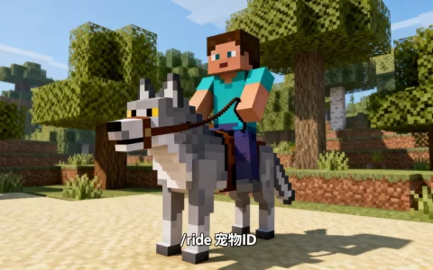 我的世界手机版ec服务器怎么骑宠物，坐骑指令是什么？