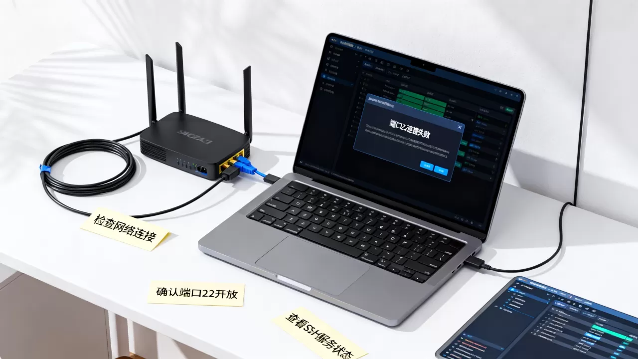 虚拟机端口22连接失败怎么办?排查步骤有哪些?SSH连接不上 虚拟机端口22连接失败怎么办?排查步骤有哪些?SSH连接不上