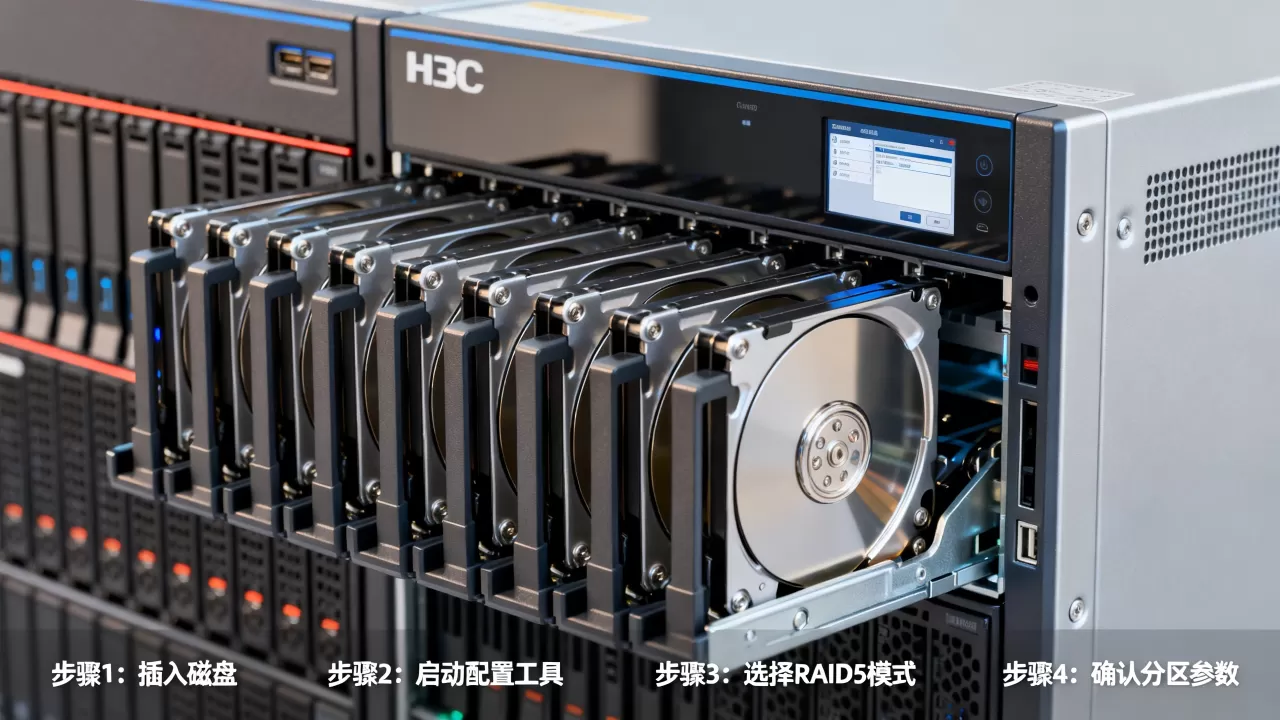 H3C服务器RAID5如何分区?磁盘阵列配置详细步骤 H3C服务器RAID5如何分区?磁盘阵列配置详细步骤