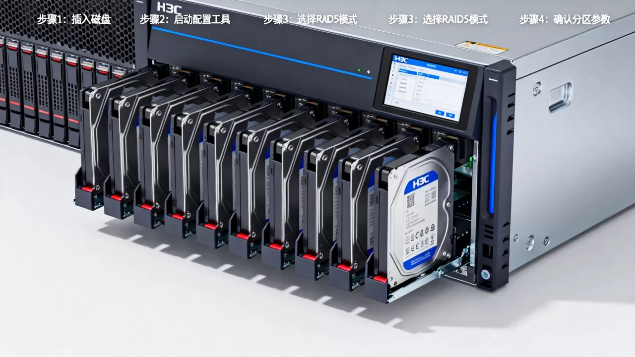H3C服务器RAID5如何分区?磁盘阵列配置详细步骤 H3C服务器RAID5如何分区?磁盘阵列配置详细步骤