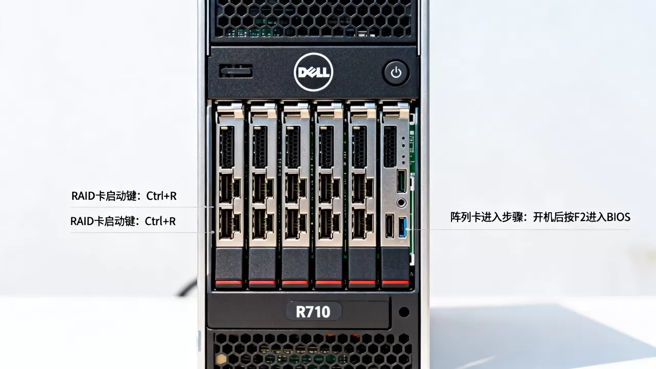 戴尔R710怎么进阵列卡,RAID卡启动按什么键? 戴尔R710怎么进阵列卡,RAID卡启动按什么键?