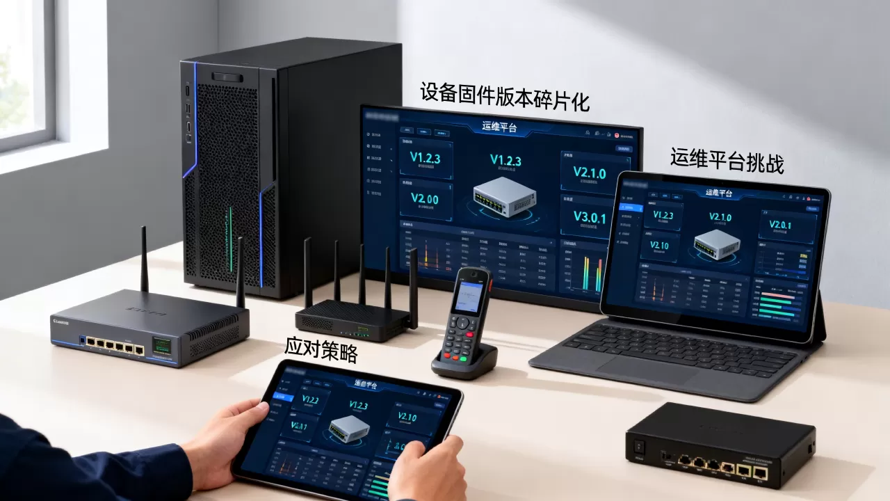 设备固件版本碎片化对运维平台有何挑战?, 运维平台如何应对? 设备固件版本碎片化对运维平台有何挑战?, 运维平台如何应对?