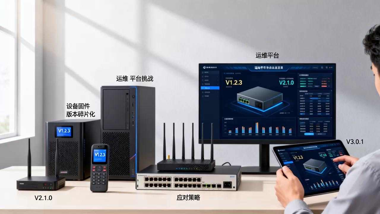 设备固件版本碎片化对运维平台有何挑战?, 运维平台如何应对? 设备固件版本碎片化对运维平台有何挑战?, 运维平台如何应对?