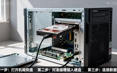 华为服务器h22h03怎么装硬盘？,硬盘安装教程步骤