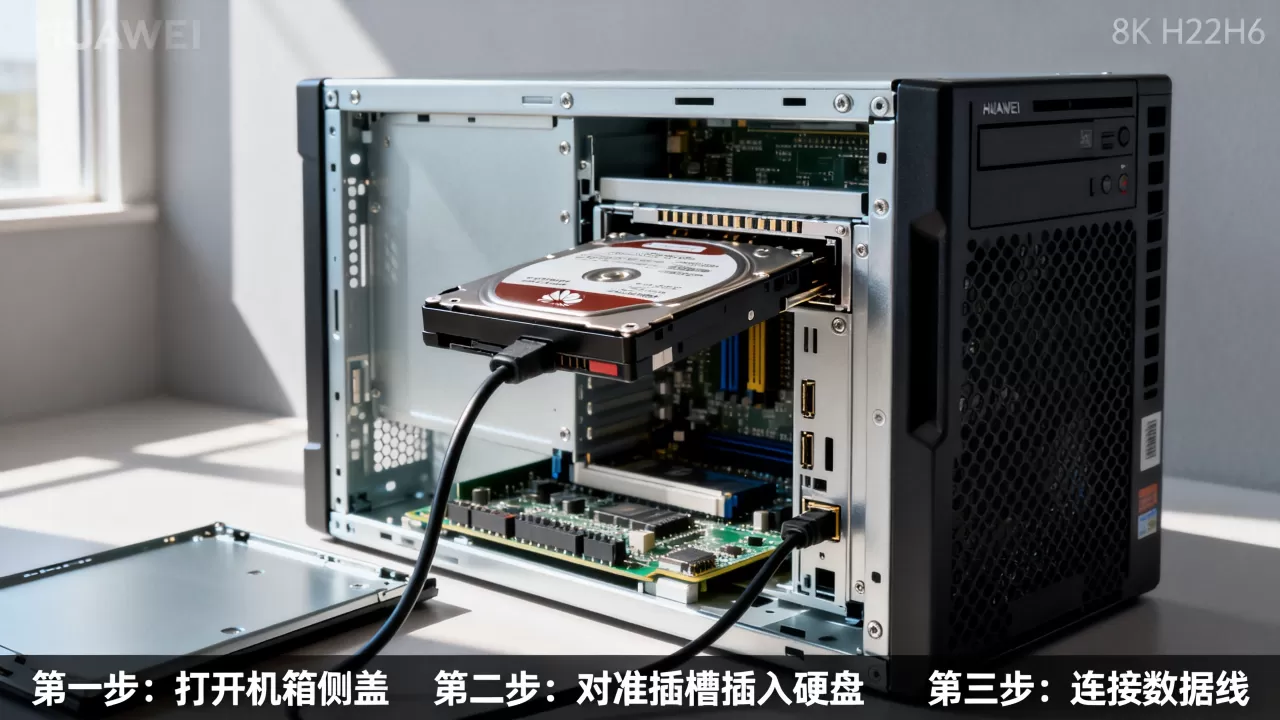 华为服务器h22h03怎么装硬盘?,硬盘安装教程步骤 华为服务器h22h03怎么装硬盘?,硬盘安装教程步骤
