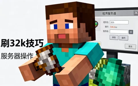 我的世界租界服务器怎么刷32k，有什么技巧？