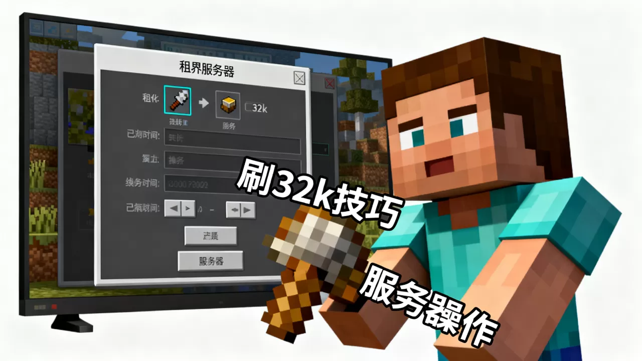 我的世界租界服务器怎么刷32k,有什么技巧? 我的世界租界服务器怎么刷32k,有什么技巧?
