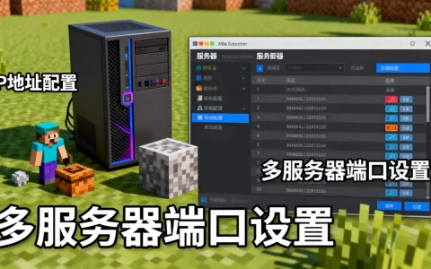 我的世界服务器一个IP怎么用？，怎么开多个服务器？