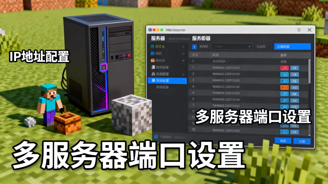 我的世界服务器一个IP怎么用?,怎么开多个服务器? 我的世界服务器一个IP怎么用?,怎么开多个服务器?