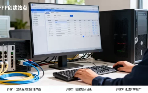 服务器上怎么创建站点和FTP，具体步骤是什么？
