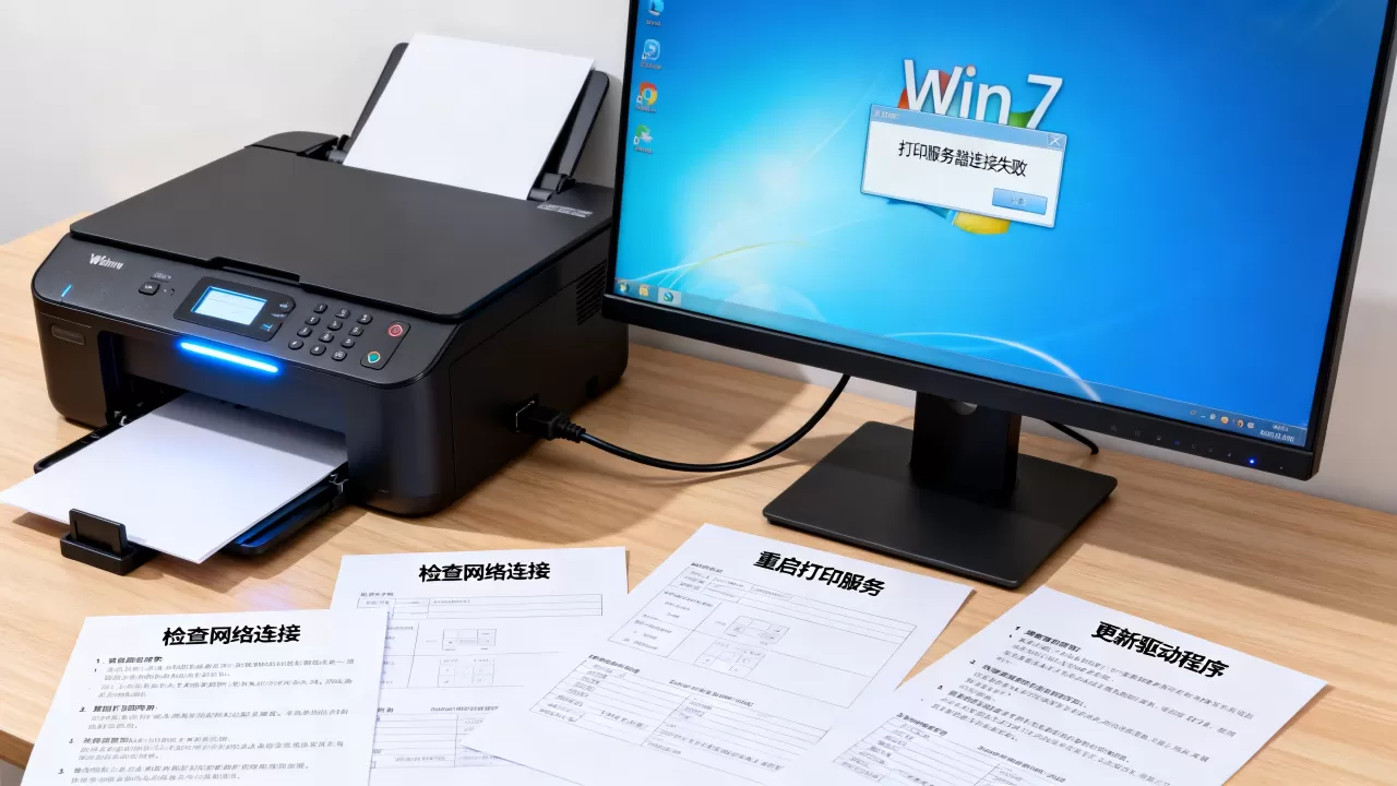 win7系统打印服务器失败怎么办,打印机无法连接怎么解决? win7系统打印服务器失败怎么办,打印机无法连接怎么解决?