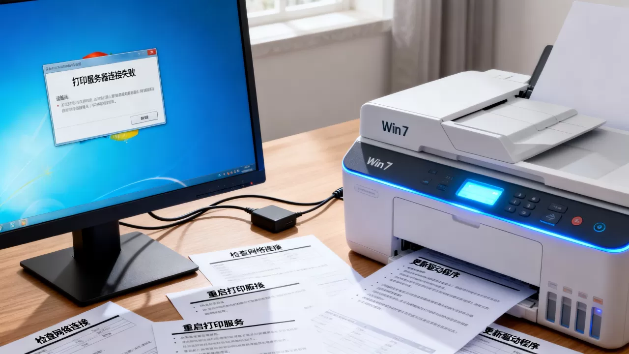 win7系统打印服务器失败怎么办,打印机无法连接怎么解决? win7系统打印服务器失败怎么办,打印机无法连接怎么解决?