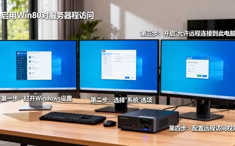 如何启用win10对服务器的远程访问？，步骤是什么