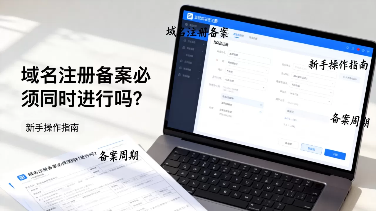 域名注册备案必须同时进行吗?新手怎么操作?,域名备案要多久 域名注册备案必须同时进行吗?新手怎么操作?,域名备案要多久