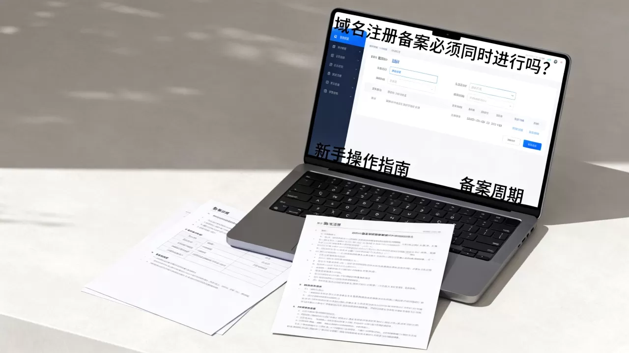 域名注册备案必须同时进行吗?新手怎么操作?,域名备案要多久 域名注册备案必须同时进行吗?新手怎么操作?,域名备案要多久