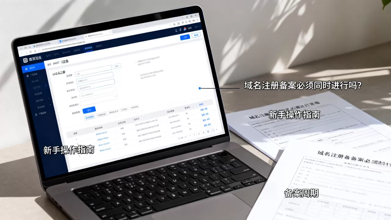 域名注册备案必须同时进行吗?新手怎么操作?,域名备案要多久 域名注册备案必须同时进行吗?新手怎么操作?,域名备案要多久