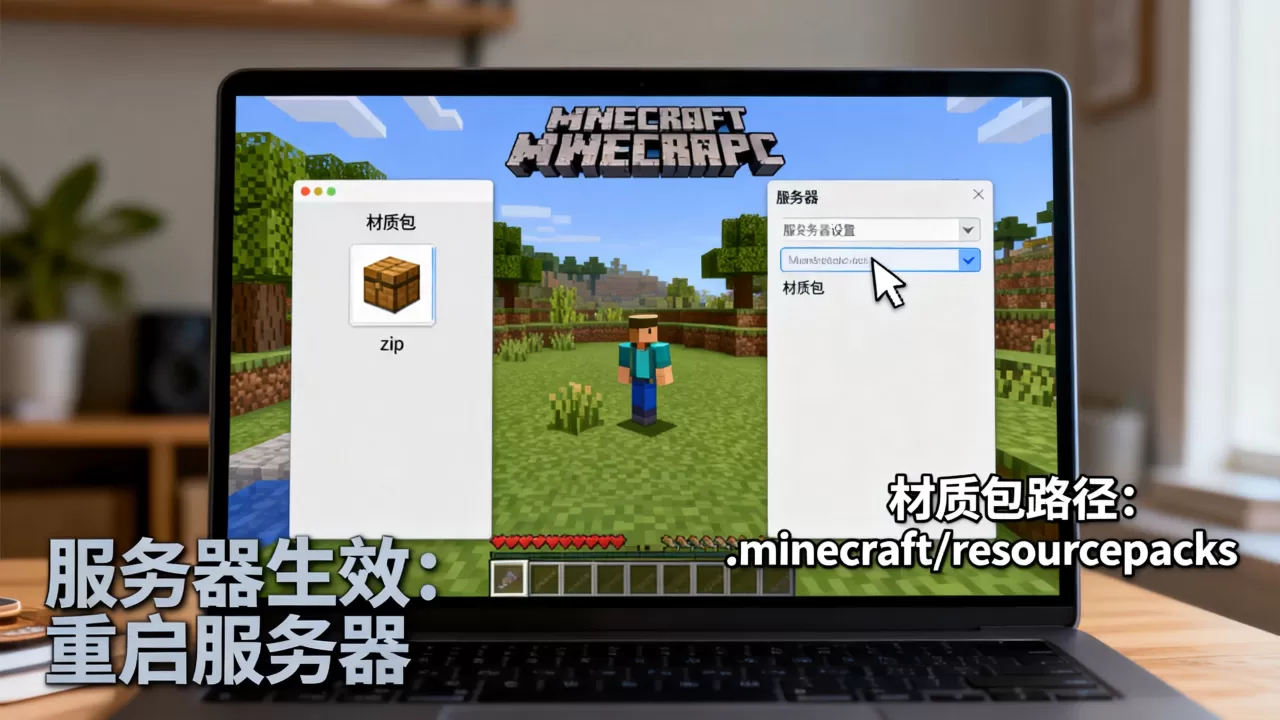 我的世界PC版服务器如何添加材质包,服务器材质包怎么生效? 我的世界PC版服务器如何添加材质包,服务器材质包怎么生效?