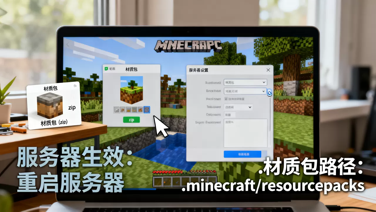 我的世界PC版服务器如何添加材质包,服务器材质包怎么生效? 我的世界PC版服务器如何添加材质包,服务器材质包怎么生效?