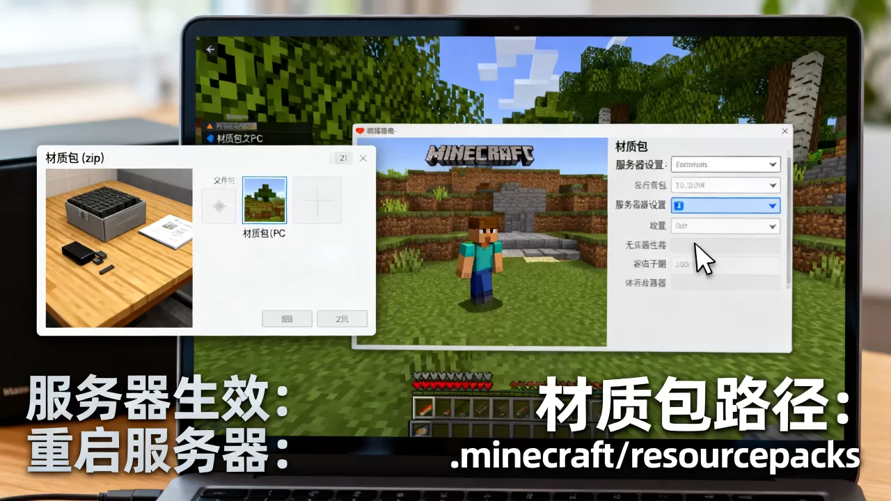 我的世界PC版服务器如何添加材质包,服务器材质包怎么生效? 我的世界PC版服务器如何添加材质包,服务器材质包怎么生效?