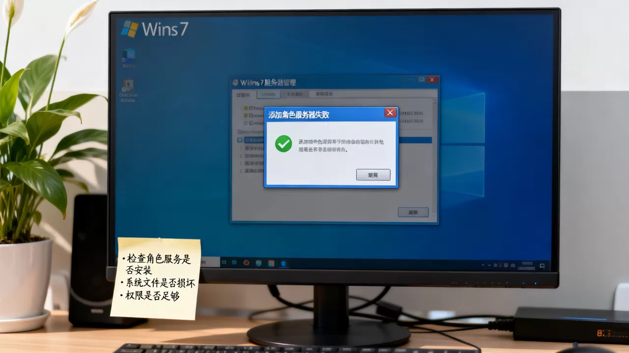 win7添加角色服务器失败怎么解决,是什么原因导致的? win7添加角色服务器失败怎么解决,是什么原因导致的?