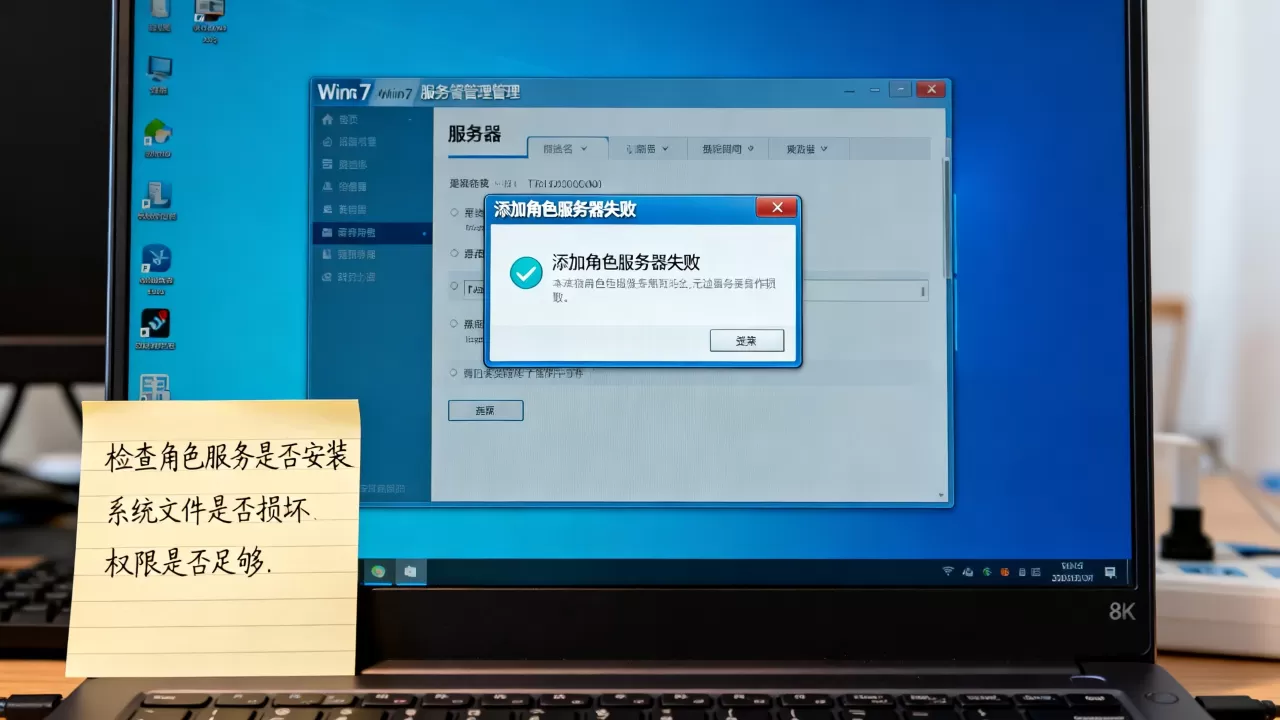 win7添加角色服务器失败怎么解决,是什么原因导致的? win7添加角色服务器失败怎么解决,是什么原因导致的?