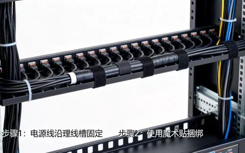 机柜里服务器电源线怎么走才美观，走线技巧有哪些？