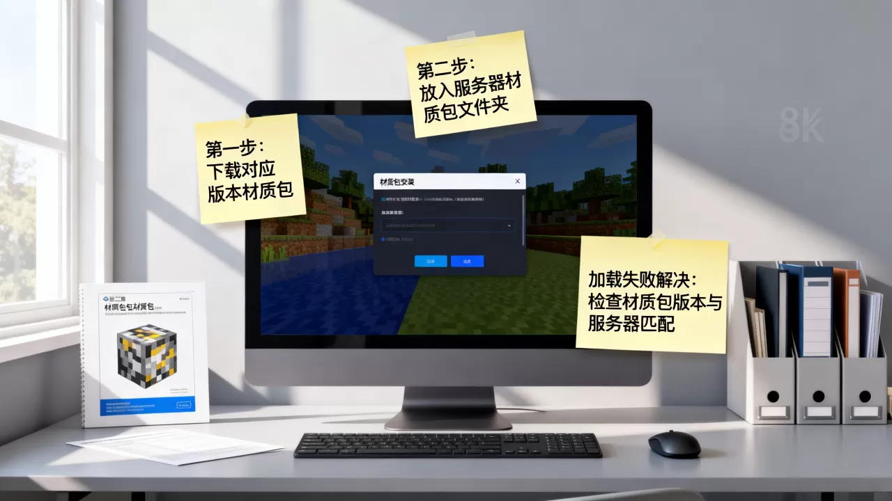 我的世界电脑服务器怎么装材质包,材质包加载失败怎么办 我的世界电脑服务器怎么装材质包,材质包加载失败怎么办