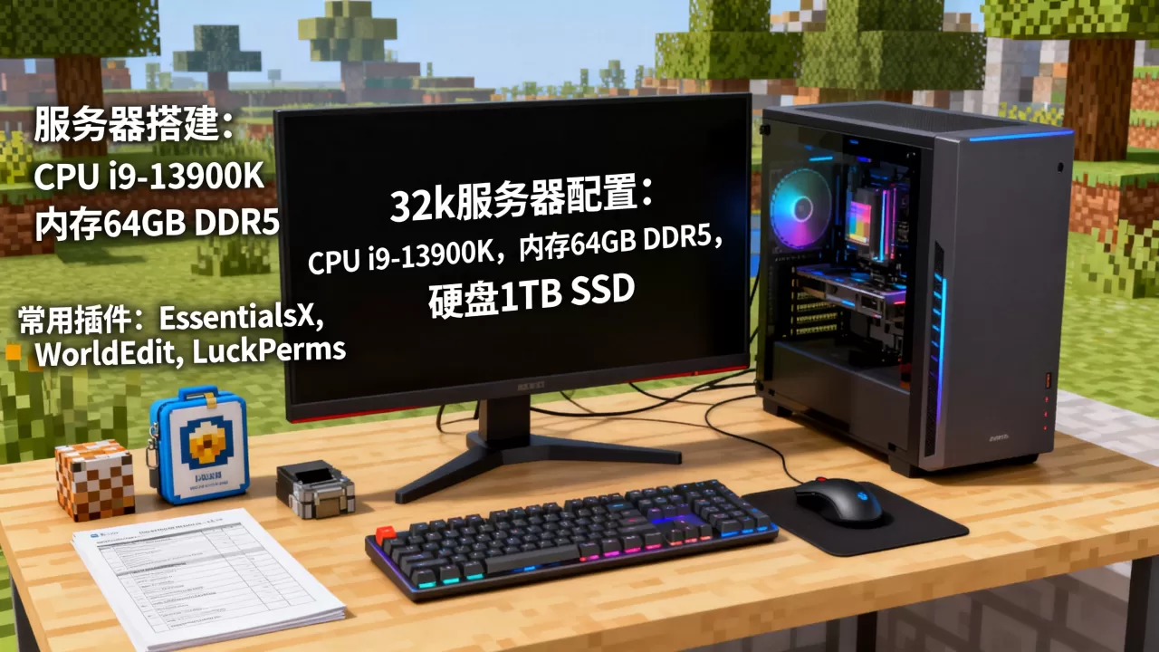 我的世界32k服务器怎么搭建,需要什么配置和插件? 我的世界32k服务器怎么搭建,需要什么配置和插件?