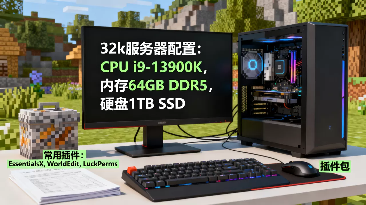 我的世界32k服务器怎么搭建,需要什么配置和插件? 我的世界32k服务器怎么搭建,需要什么配置和插件?