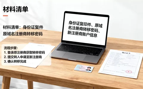 国内域名转入需要准备哪些材料？域名转入流程怎么操作？