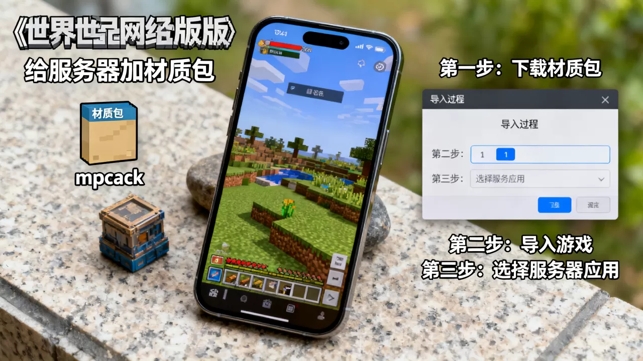 我的世界手机版网易版怎么给服务器加材质包,加材质包的详细步骤? 我的世界手机版网易版怎么给服务器加材质包,加材质包的详细步骤?