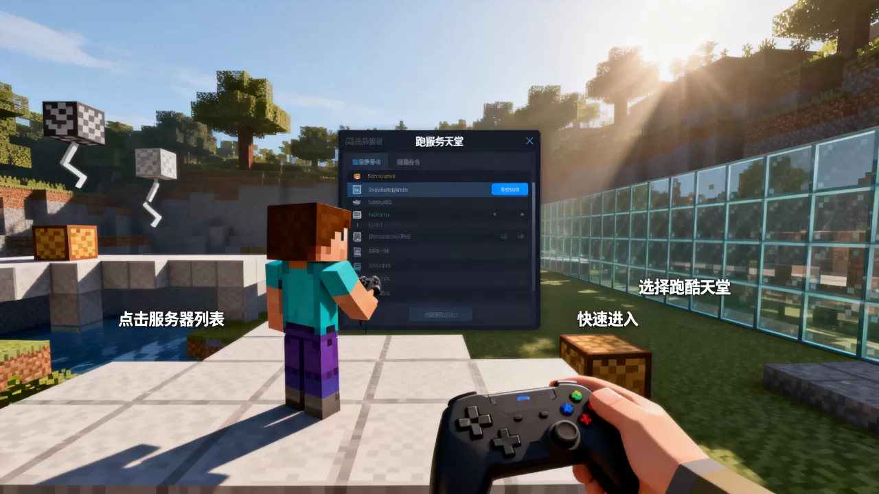 我的世界ec服务器怎么进入跑酷天堂,最快方法是什么? 我的世界ec服务器怎么进入跑酷天堂,最快方法是什么?