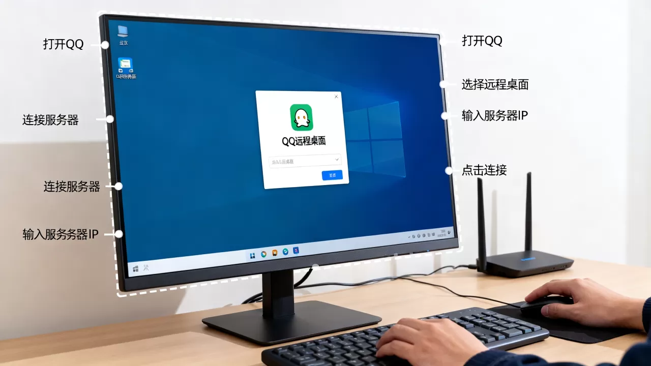 怎么用QQ远程桌面连接到服务器,怎么操作 怎么用QQ远程桌面连接到服务器,怎么操作