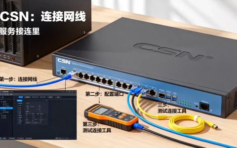 CSN交换机如何与服务器连接，具体操作步骤有哪些？